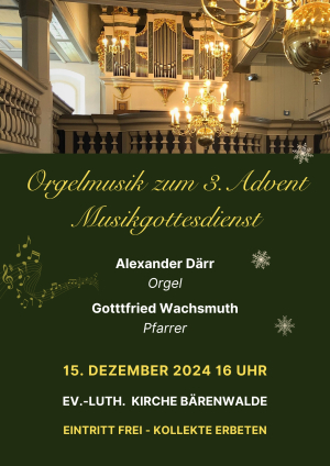 Orgelmusik zum 3. Advent